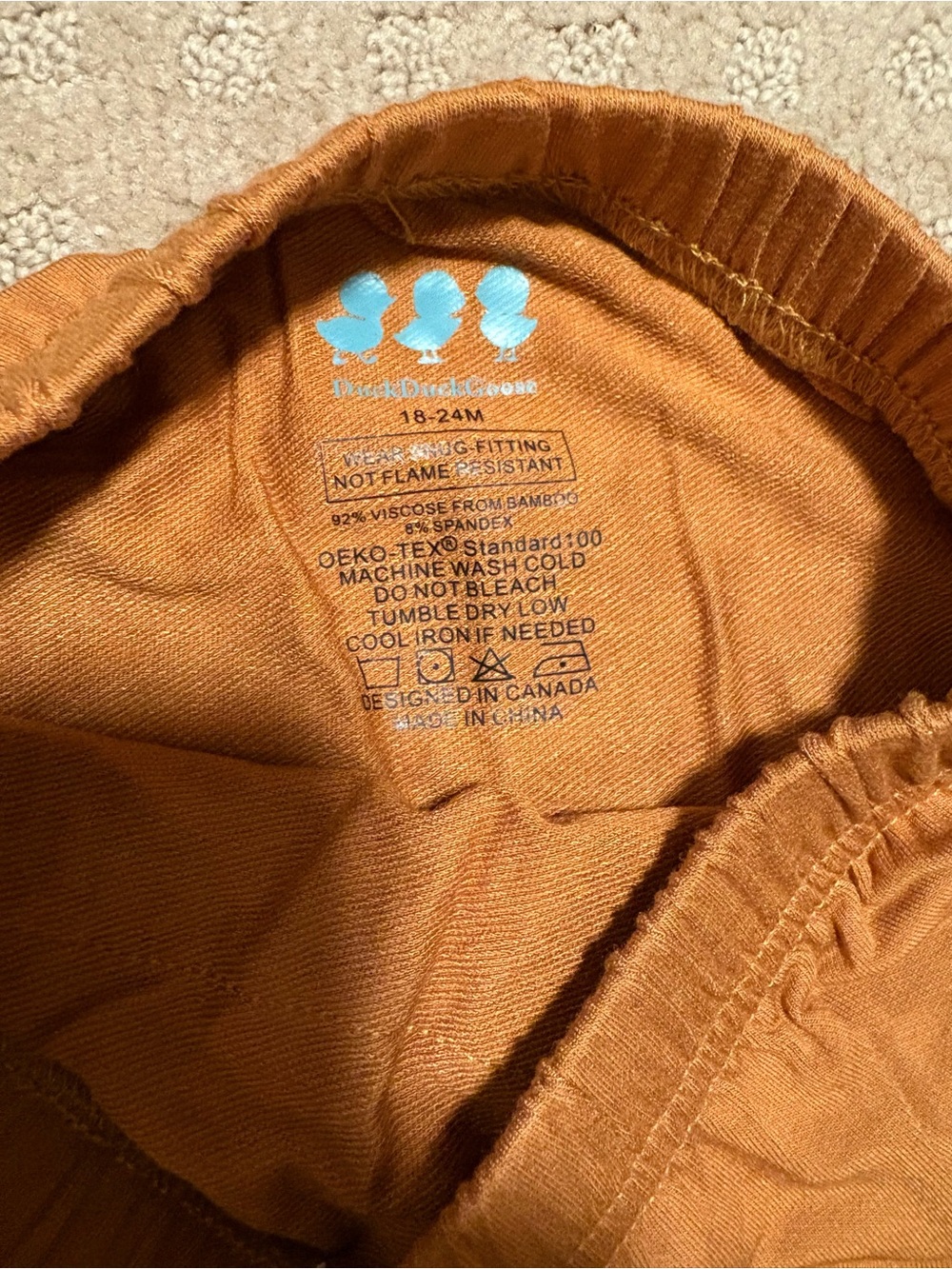 Bamboo Rust Orange Two-Piece Set - Picture 3 of 4